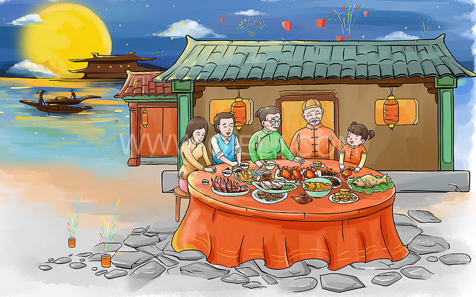 賞中秋圓月享美好時(shí)光，企鵝糧油機(jī)械祝您中秋團(tuán)圓快樂(圖2)